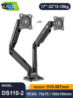 Support de moniteur double pour ordinateur portable KALOC, support de moniteur d'ordinateur, support de bureau