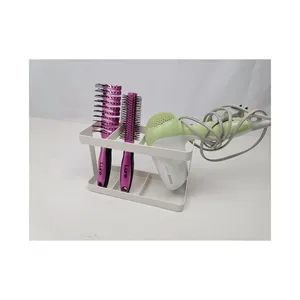 Hair Tool Organizer, Metal Wire Bathroom Standing Type Hair Care Styling Tool Organizer Storage Basket for Hair Dryer, Flat Iron