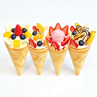 Modèle de crêpe artificielle réaliste pour vitrine de café, décoration de vitrine, accessoire de présentation alimentaire