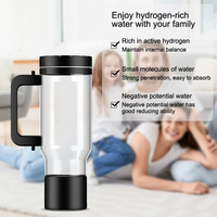 Bouteille d'eau hydrogénée portable pour la maison, 4000 mAh, 1000 ml, SPE PEM, platine, titane