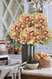 High Quality Handmade Painted Hydrangeas 65cm Artificial Latex Real Touch Flowers for Home Mother's Day Christmas Decorations - Product Image 4