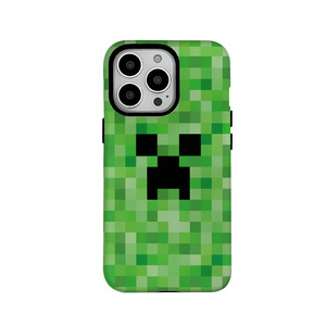 Coque de téléphone 2-en-1 Green Plaid <span class=keywords><strong>Monster</strong></span> 3D TPU pour Apple 16Pro Soft Case pour XR et Hard Case Compatible avec 15/13 Mobiles - Product Image 5