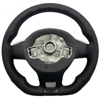 Meilleur vendeur mondial, adapté à Volkswagen Passat Tiguan MK7 MK6 MK5 MK4, volant de voiture en cuir et fibre de carbone personnalisable en usine