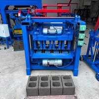 Machine à fabriquer des blocs électriques mobiles, machine à fabriquer des blocs de ciment, prix de la machine à fabriquer des blocs de béton creux