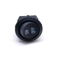Interrupteur à bascule rond, noir, 6a 250v, 2 broches on/off, t85 CQC, livraison gratuite