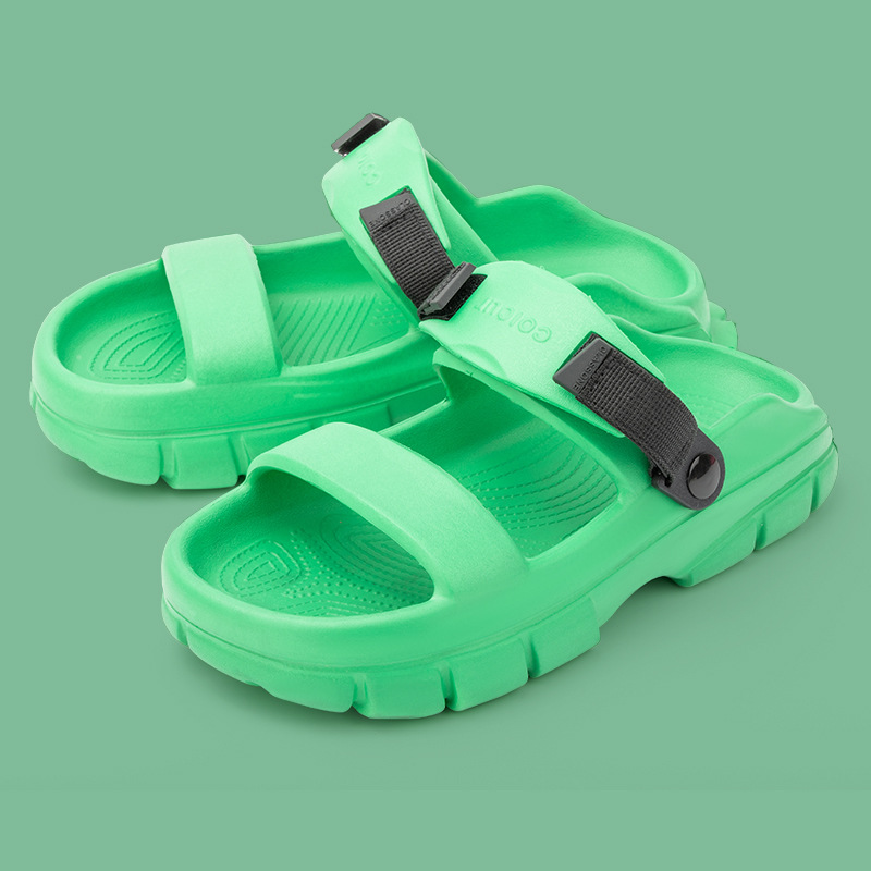 Summer Beach Shoes Women Chunky Slipper Non-slip Mens Thick Sole Sandals Shoes