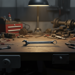 Llave combinada Fervi de cromo vanadio de 12 mm con extremo abierto y extremo cerrado para reparación mecánica - Product Image 3