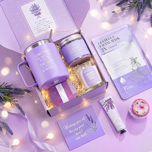 KAMI - Juego de 9 Regalos de Cumpleaños para Mujer, Regalo Único de Relajación para el Día de la Madre, Ideas de Regalo de Navidad, Juego de Relajación con Lavanda - Product Image 2