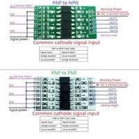 Módulo convertidor de nivel lógico digital de 4 canales OP71A04, aislamiento óptico GPIO PNP para Pi Pico ESP82 NodeMCU ESP8266 5mA