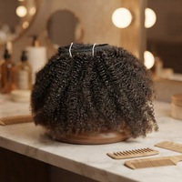 Extension de cheveux crépus et bouclés afro avec clip, non traités, de haute qualité, bon marché, offre spéciale