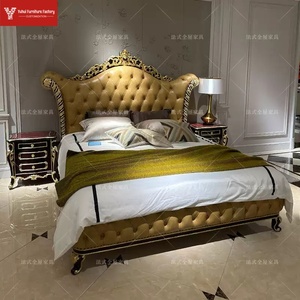 <span class=keywords><strong>Letto</strong></span> <span class=keywords><strong>Matrimoniale</strong></span> in Legno Massello Europeo, <span class=keywords><strong>Letto</strong></span> Nuziale di Alta Gamma per la Camera da <span class=keywords><strong>Letto</strong></span> Principale di una Villa Neoclassica, <span class=keywords><strong>Letto</strong></span> Principessa in Stile Palazzo <span class=keywords><strong>Francese</strong></span> - Product Image 4