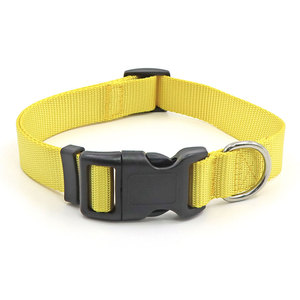 Adjustable Nylon <b>Dog</b> <b>Collar</b> Solid Color Buckle Closure Simple Style All Seasons for <b>Dogs</b> - Product Image 6