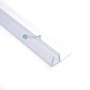Şeffaf F tipi PVC su geçirmez sızdırmazlık bandı duş kapısı sızdırmazlık bandı şerit conta