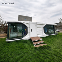 Capsule d'habitation modulaire de luxe en acier préfabriqué, intelligente et compacte, pour hôtel ou extérieur, fabriquée en Chine