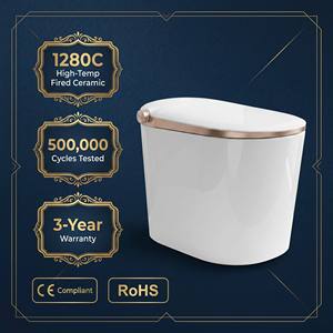 ShouJu En gros WC intelligent allongé avec bidet intégré, écran <span class=keywords><strong>de</strong></span> température, chasse automatique, monobloc, siphon en P, double chasse - Product Image 5