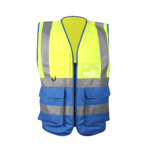 Gilet de sécurité multi-poches en polyester 100% imperméable ANSI classe 2 pour la construction et la circulation - Product Image 3