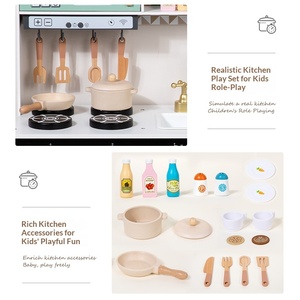 Juego <span class=keywords><strong>de</strong></span> <span class=keywords><strong>cocina</strong></span> <span class=keywords><strong>de</strong></span> <span class=keywords><strong>madera</strong></span> Montessori para niños con electrodomésticos realistas y accesorios <span class=keywords><strong>de</strong></span> <span class=keywords><strong>cocina</strong></span> para actividades <span class=keywords><strong>de</strong></span> aprendizaje temprano - Product Image 2