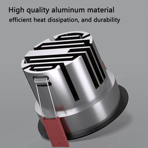 Dimmable <span class=keywords><strong>COB</strong></span> Spotlight Trần <span class=keywords><strong>LED</strong></span> Đèn tuya ZigBee lõm Downlight vàng bạc trắng đen 0-10V dtriac IP44 nhà sử dụng - Product Image 3