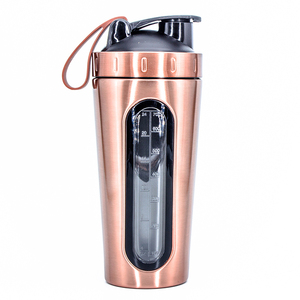 Großhandel heißer Verkauf <span class=keywords><strong>Blender</strong></span> ing Ball Protein direktes Trinken benutzer definierte Logo Edelstahl 304 <span class=keywords><strong>Shaker</strong></span> Flasche mit Metallkugel - Product Image 1