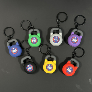 Thể Dục Phong Cách Thời Trang Túi Treo Phụ Kiện Mềm PVC Keychain <span class=keywords><strong>Mini</strong></span> Barbell Quả Tạ Mảnh Mặt Dây Chuyền Kettlebell Phòng Tập Thể Dục Móc Khóa - Product Image 6