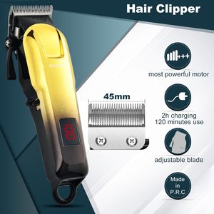 Juego de cortadoras de pelo inalámbricas profesionales para hombres, afeitadora con pantalla LED y recortadora de barba, recortadora de pelo para hombres - Product Image 2