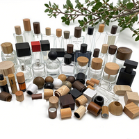 Capuchon cosmétique en bois avec logo personnalisé, bouchon de flacon de parfum de haute qualité, couvercle en bois carré ou sphérique, capuchon de parfum en bois