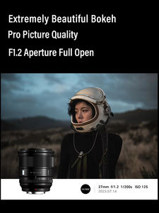 Viltrox 27มม. F1.2 Pro Camera Prime เลนส์ออโต้โฟกัส APS-C รูรับแสงขนาดใหญ่ F1.2 27มม. สำหรับเลนส์ SONY สำหรับ Fuji <span class=keywords><strong>XF</strong></span> สำหรับ Sony E สำหรับ Nikon - Product Image 3