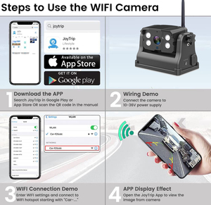 IPoster inalámbrico WIFI Base magnética enganche cámara de respaldo batería recargable para teléfono móvil Android iPhone Rv remolque Van - Product Image 6
