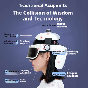 Masajeador de Cabeza Inteligente Multifuncional para Estudiantes, 3 Velocidades, Vibración Automática, Calor, Música Terapéutica, Comodidad, Relajación, 5 Modos - Product Image 4