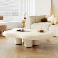 Table basse de style nordique moderne minimaliste Cloud Creamy - Meubles de salon durables et écologiques