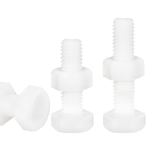 Juego de 2 Piezas de Pernos y Tuercas Hexagonales de Nailon de Alta Calidad M3-M12 con Conjuntos de Tuercas Grado 6 Nindejin - Product Image 1