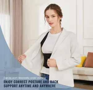 Korektor postur penyangga punggung nilon dewasa untuk pria dan wanita, korektor postur punggung bungkuk atau pelurus pelindung