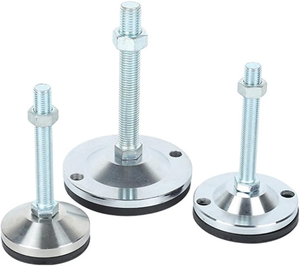 M8 M12 M16 M20 резиновые оцинкованные стальные антивибрационные Регулируемые выравнивающие ножки для верстака - Product Image 1