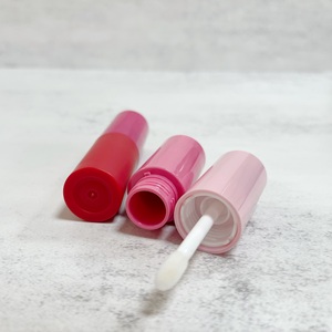 Colorful Empty Lip Gloss Tube Clear Plastic Lip Oil <b>Bottles</b> Customizable Cosmetic Lip Glaze Packaging with <b>Brush</b> Screw Cap 3.5ml - Product Image 3