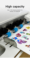 Cortadora de Hojas de Alimentación Automática de Alta Calidad, Cortadora de Etiquetas Tamaño A4, Motor Paso a Paso, Cámara CCD, Máquina de Troquelado para Plotter de Gráficos