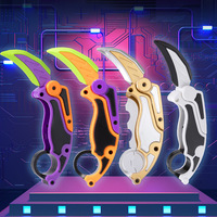Couteau Karambit Mini Pliant Portable à Griffe de Gravité en Plastique Imprimé en 3D Promotionnel