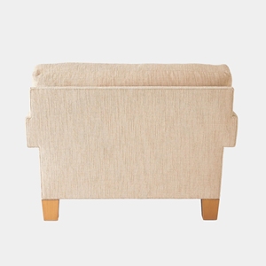 Poltrona Moderna con Struttura in Legno Massello e Rivestimento Imbottito, Comoda ed Elegante Sedia d'Accento per Soggiorno e Camera da Letto - Product Image 5