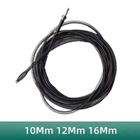 Pièces de rechange pour serpent de plomberie robuste : Câble en acier flexible de 10m/12m/16m pour le débouchage des toilettes et des tuyaux
