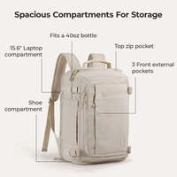 Sac à dos unisexe Oxford de haute qualité, grande capacité, étanche, style anglais, avec fermeture éclair et compartiment pour ordinateur portable