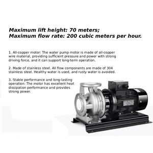 Yüksek kaliteli tek kademeli yatay çok santrifüj su pompası 30m kafa paslanmaz çelik demir dökme Booster Motor manyetik pompa - Product Image 5