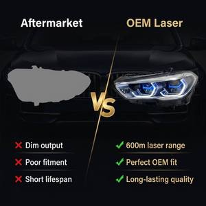 63115A32D37 Faros Delanteros Láser Negros Originales Usados para <span class=keywords><strong>BMW</strong></span> G05 X5 F95 X5M G06 <span class=keywords><strong>X6</strong></span> F96 X6M 2019-2023 Lámpara Delantera LED - Product Image 5
