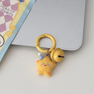 Venta al por mayor lindo pequeño sombrero campana estrella llavero resina mejores amigos regalo accesorios Kawaii llavero colgante para colgar en el bolso - Product Image 6