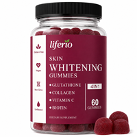Gummies véganes non OGM éclaircissantes pour la peau 4-en-1 : Glutathion, Collagène, Vitamine C, Biotine – Complément de Soin Cutané pour Femmes