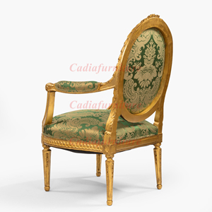 Baroque français Fauteuils design de luxe Chaises style italien sculptées à la main Chaises d'appoint de haute qualité fabriquées à la main - Product Image 3