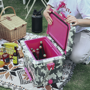 Everich biểu tượng tùy chỉnh 20qt 50qt 75qt 110qt cứng hộp mát cho Cắm Trại Đi Bộ Đường Dài câu cá cho bia & lon lưu trữ PE tùy chỉnh - Product Image 4