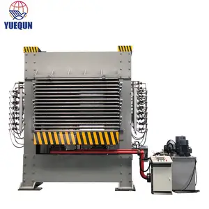 Máquina de prensado en caliente de madera contrachapada de 10 capas para laminación de papel de película