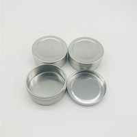Barattolo in Alluminio Rotondo da 20ml per Crema Occhi con Coperchio Scorrevole, Contenitore Metallico Rotondo con Coperchio a Scorrimento