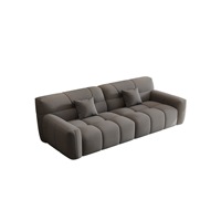Canapé droit de petite taille en tissu doublé pour salon mobilier d'appartement et de bureau Ensemble de canapés en velours de haute qualité