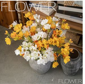 Flores Artificiales de <span class=keywords><strong>Cosmos</strong></span> <span class=keywords><strong>Bipinnatus</strong></span> al por Mayor, 3 Cabezas de <span class=keywords><strong>Cosmos</strong></span> <span class=keywords><strong>Bipinnatus</strong></span> para Decoración de Bodas y Hogar - Product Image 2