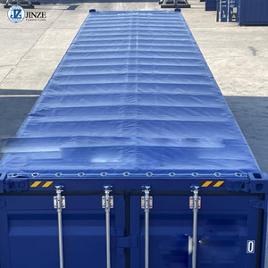 Lona de Poliéster Recubierta con Cuchilla de 650 g/m², Retardante de Llama B1 <span class=keywords><strong>M2</strong></span>, para Cubrir Contenedores en Proyectos de Construcción - Product Image 5